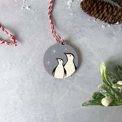 Penguin Wooden Christmas Decoration