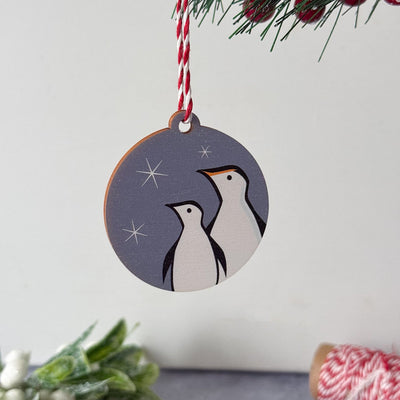 Penguin Wooden Christmas Decoration