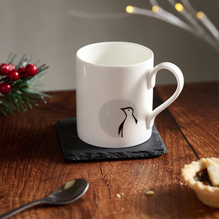 Penguin Mug, Coaster and Shortbread Gift Set
