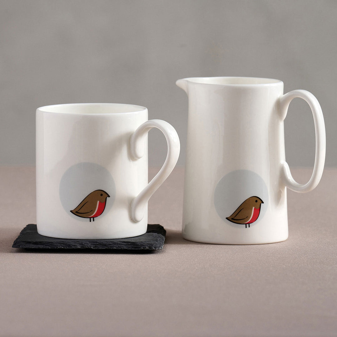 Robin Mug and Jug