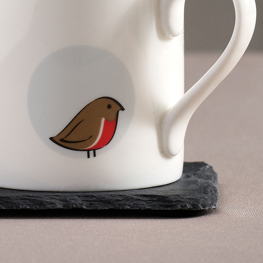 Robin Mug, Coaster and Shortbread Gift Set