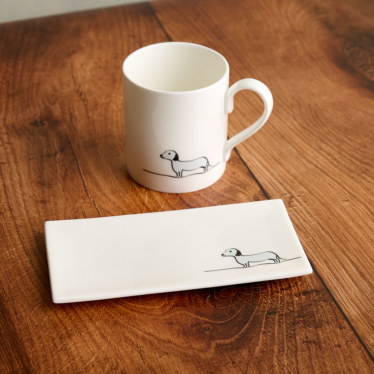 Sausage Dog Mini Tray with Mug