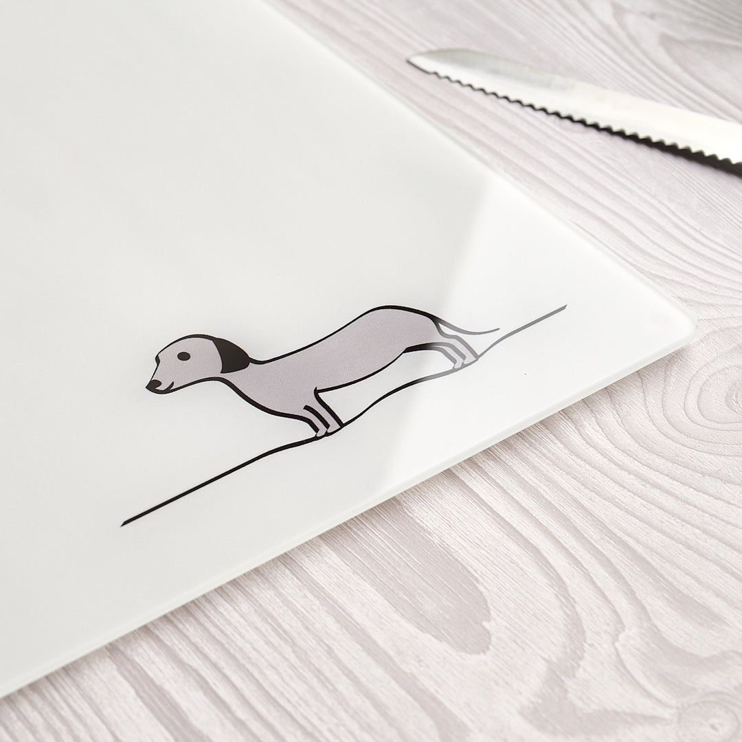 Sausage Dog Worktop Saver close up