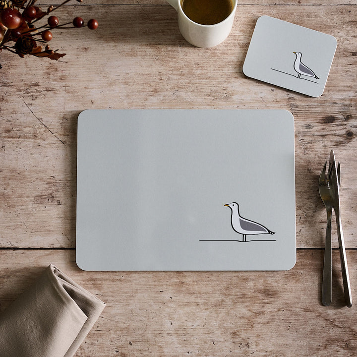 Seagull Placemat and Coaster