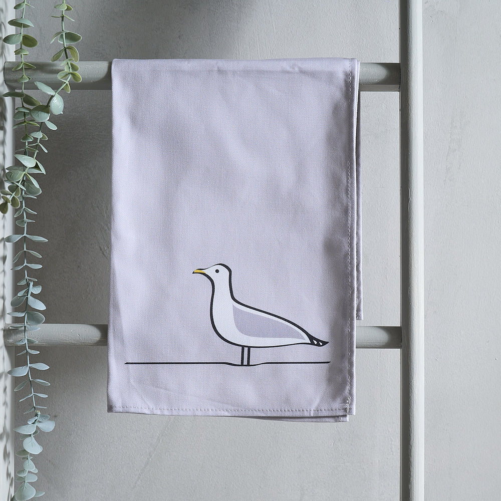 Seagull Tea Towel hanging up