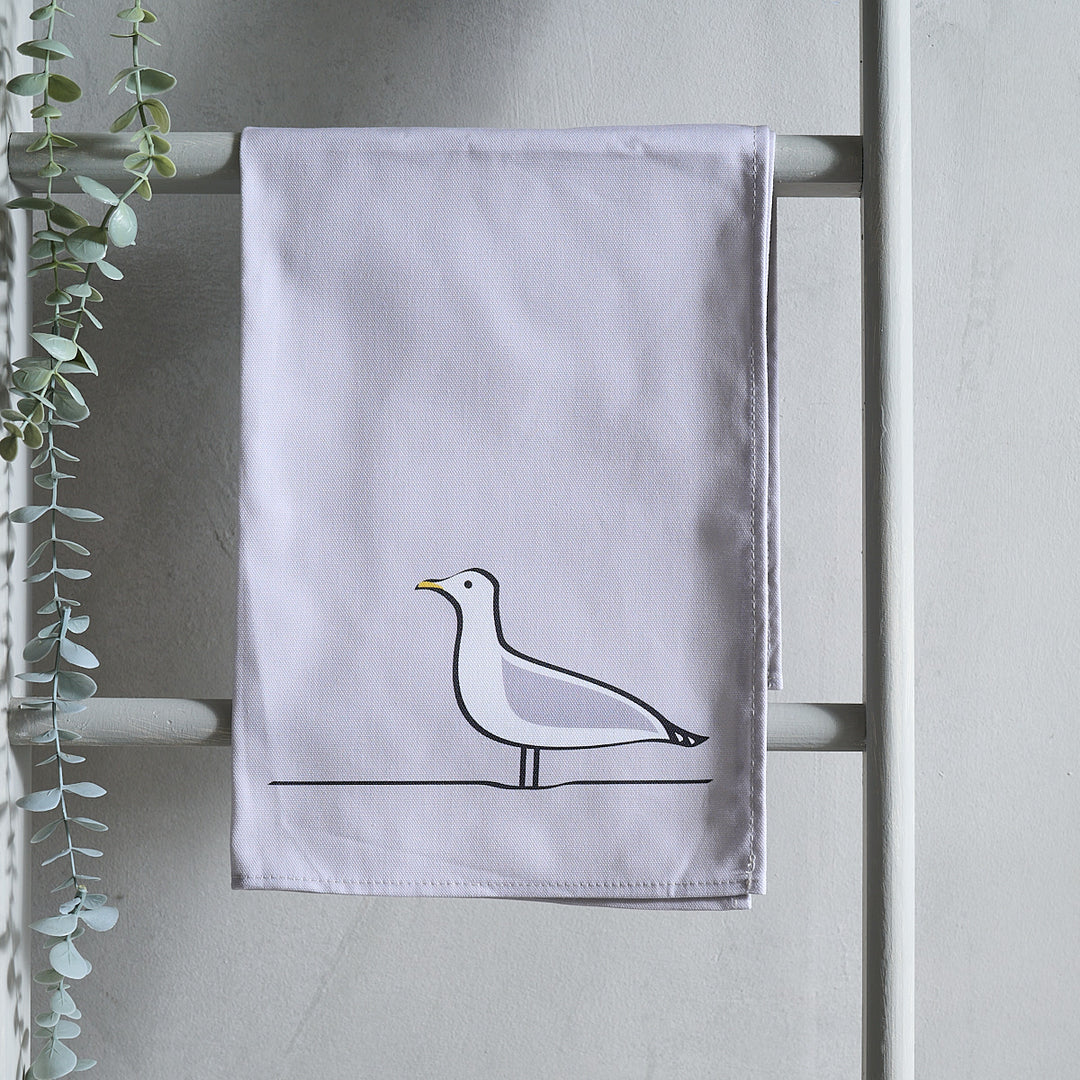 Seagull Tea Towel hanging up
