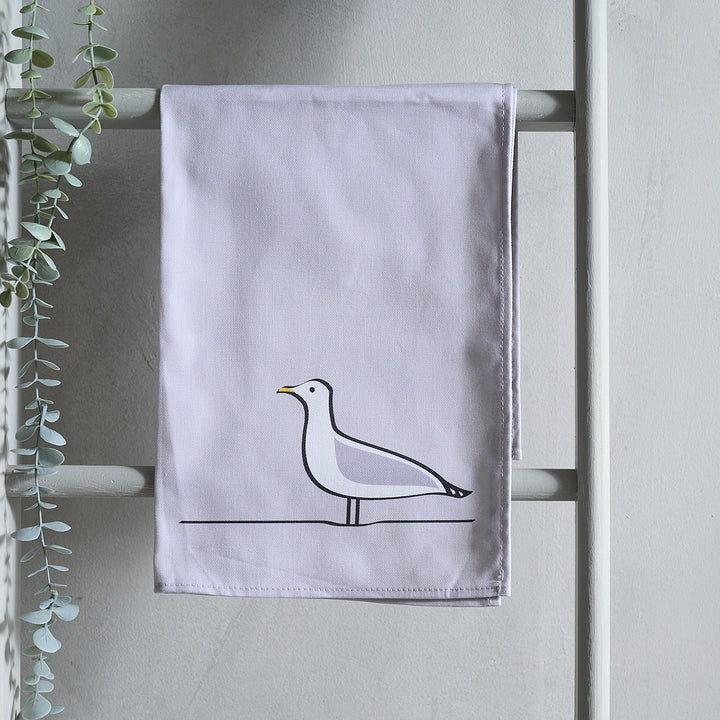 Seagull Tea Towel hanging up