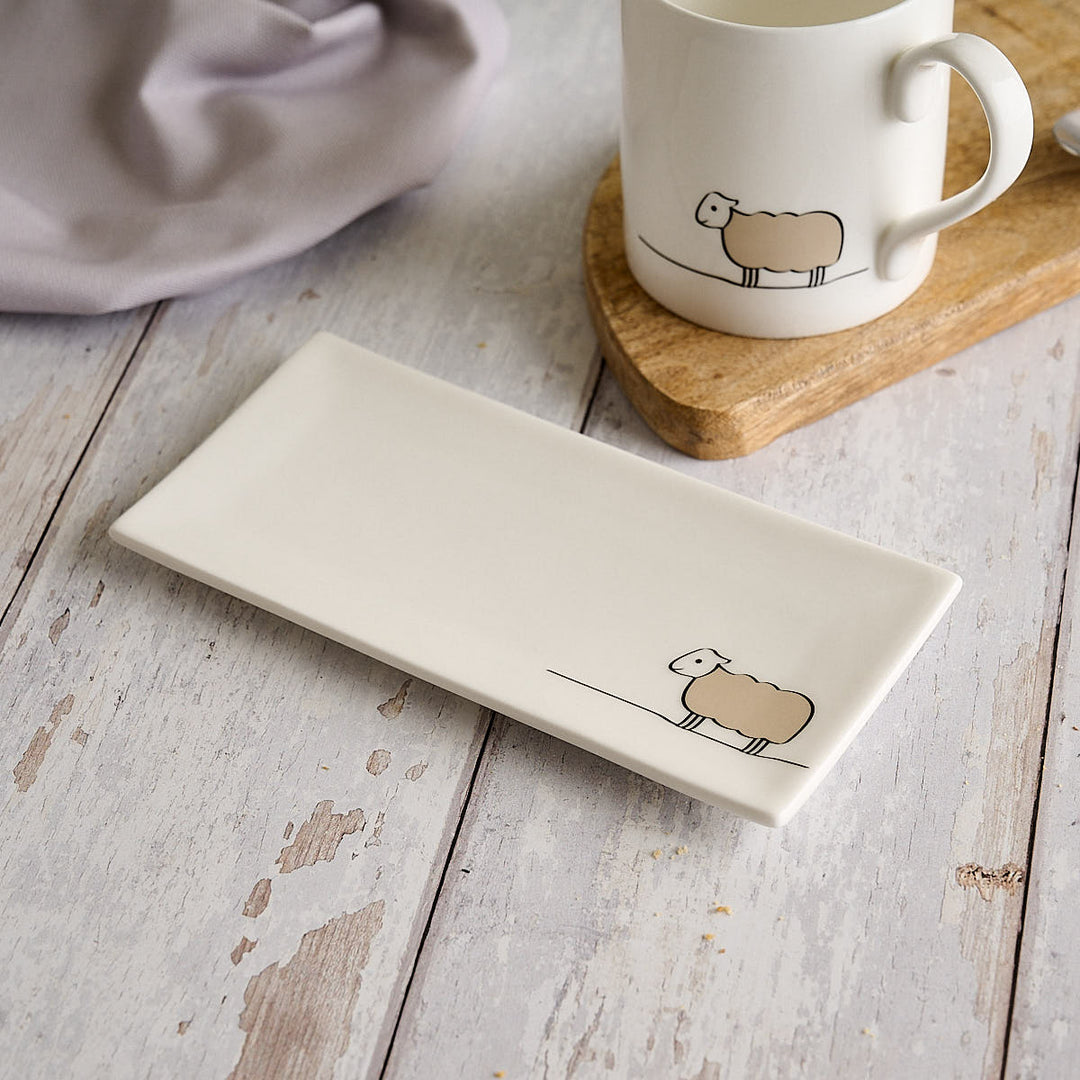 Sheep Mini Tray with Sheep Mug