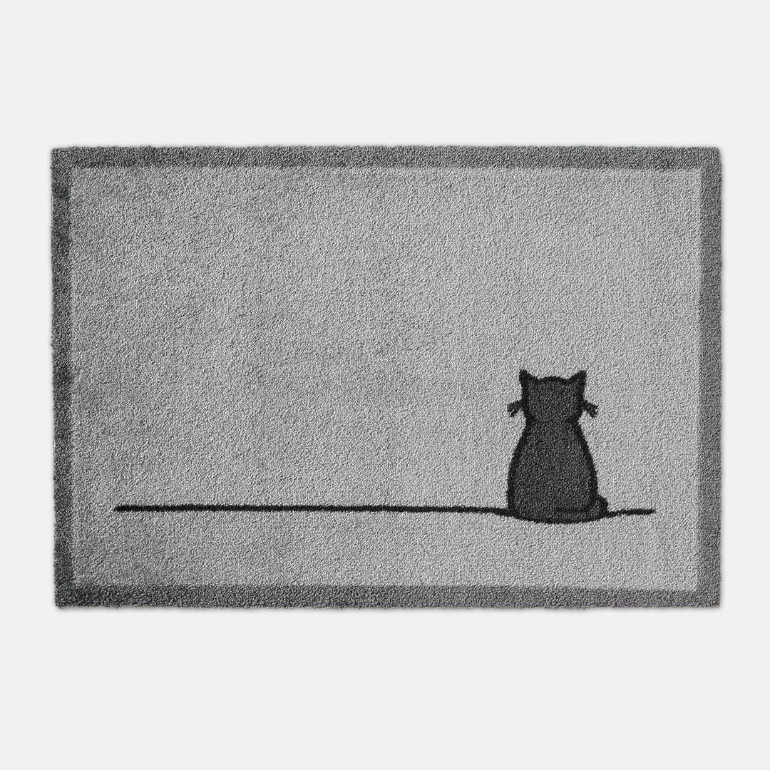 Sitting Cat Doormat, Natural