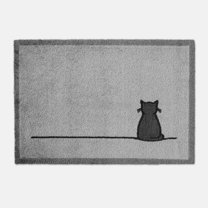 Sitting Cat Doormat, Natural