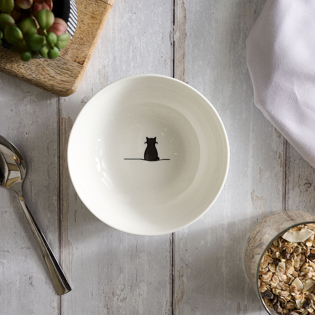 Sitting Cat Cereal Bowl
