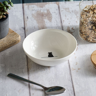Sitting Cat Cereal Bowl