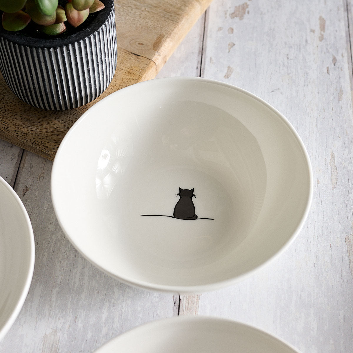 Sitting Cat Cereal Bowl