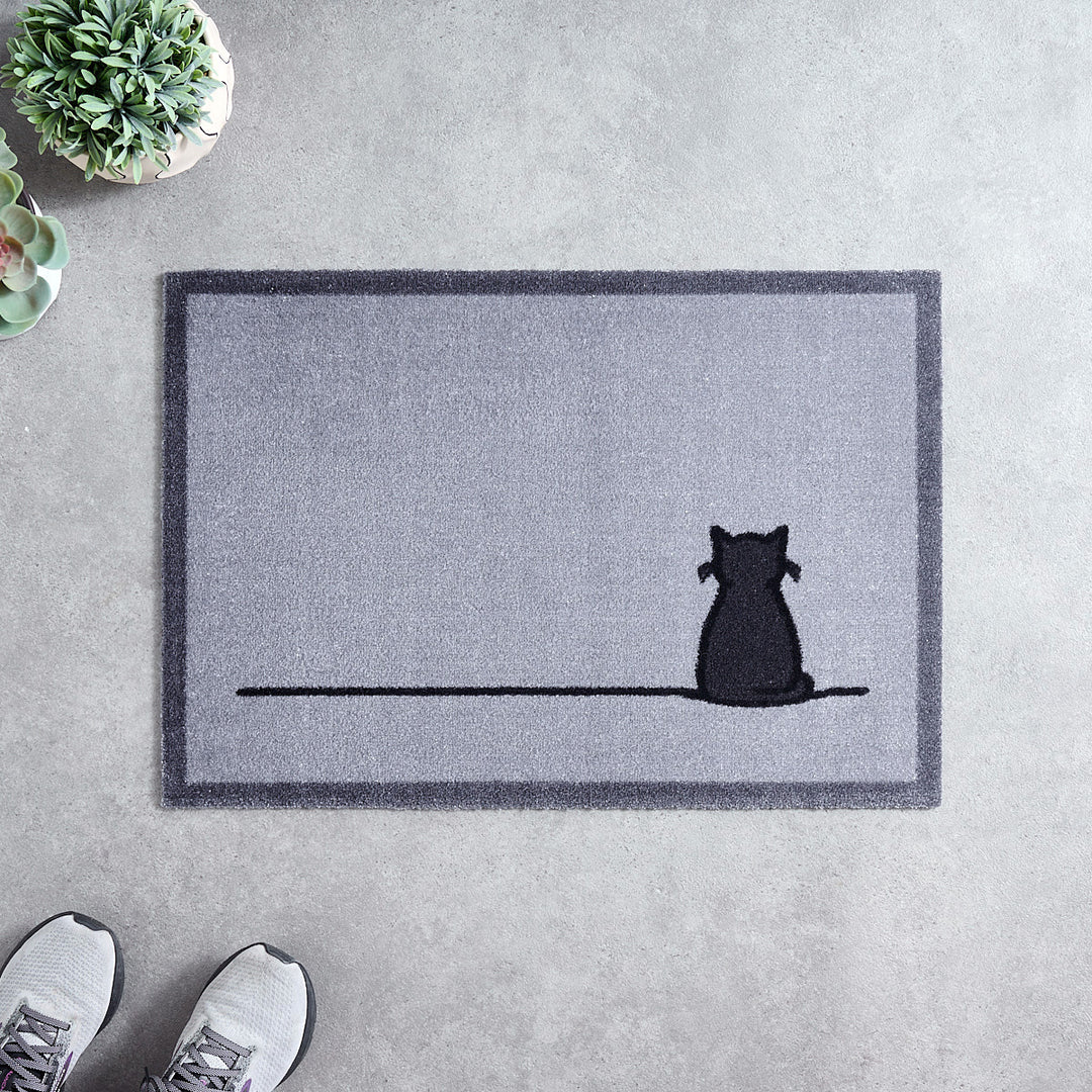 Sitting Cat Doormat
