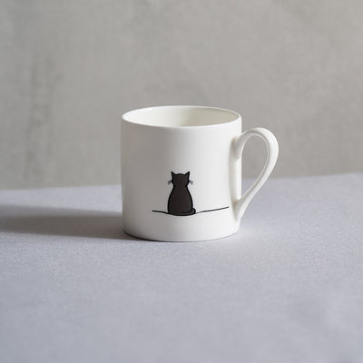 Sitting Cat Espresso Mug