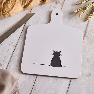 Sitting Cat Medium Chopping Board 29cm x 21cm