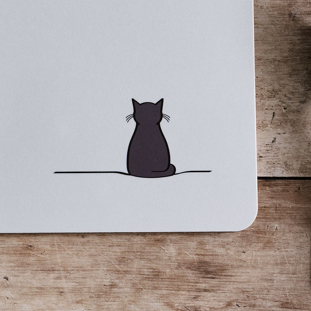 Sitting Cat Placemat close up