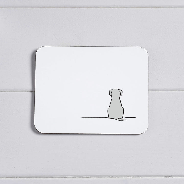 Sitting Dog Coaster - Light Grey Edition