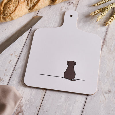 Sitting Dog Medium Chopping Board 29cm x 21cm