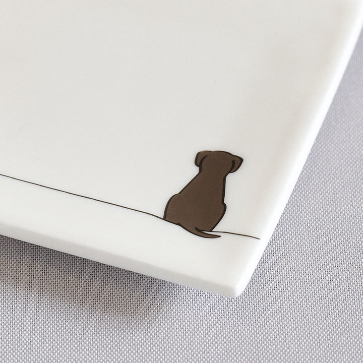 Sitting Dog Mini Tray Close Up