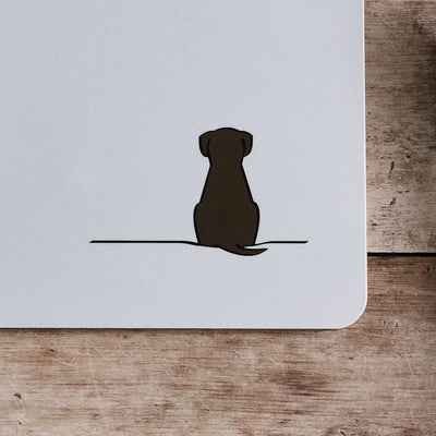 Sitting Dog Brown Dog close up