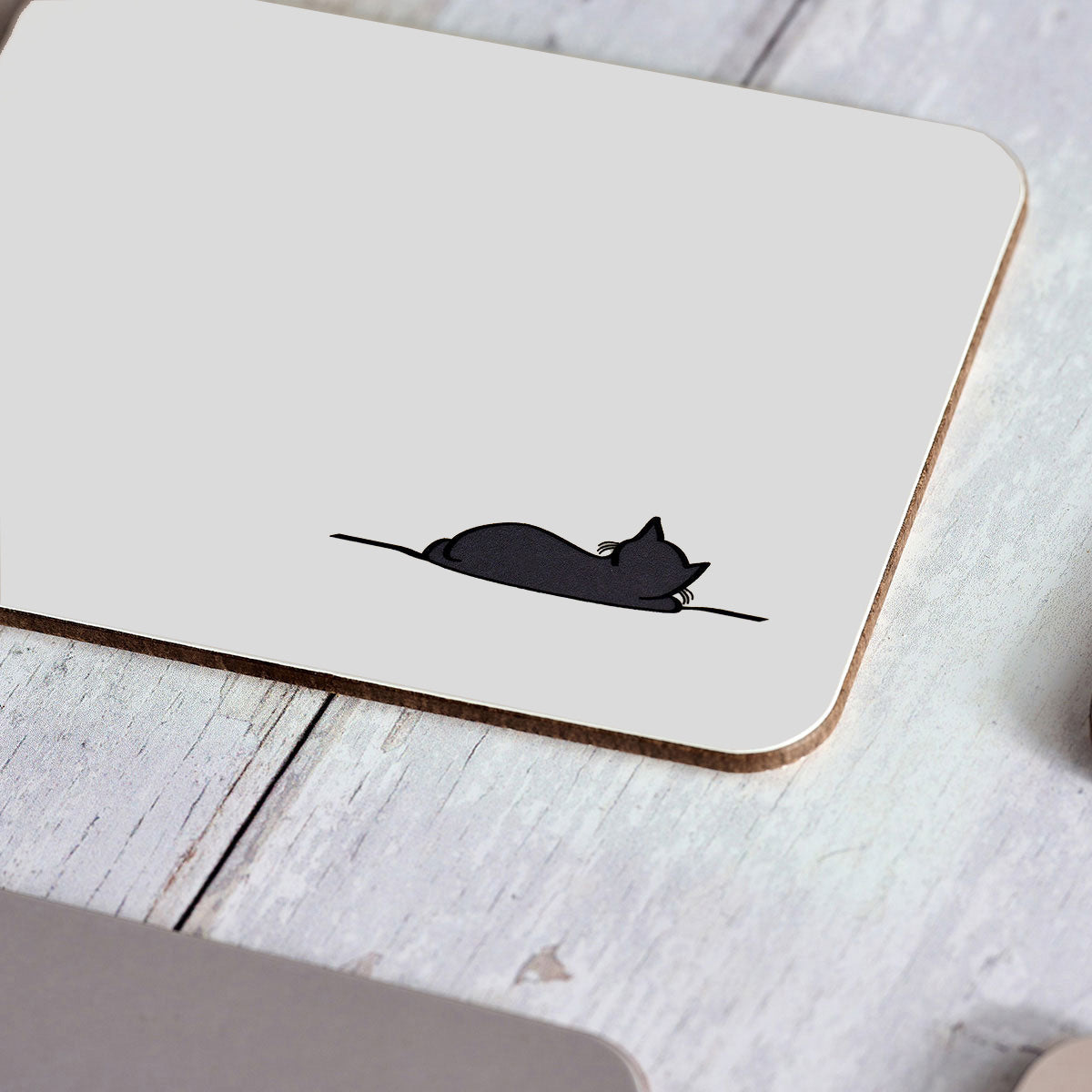 Sleeping Cat Coaster close up