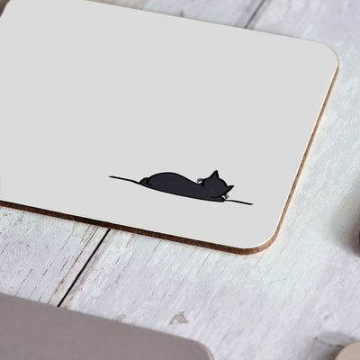 Sleeping Cat Coaster close up