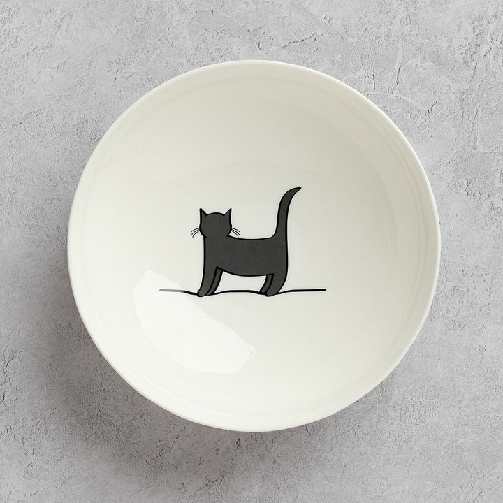 Standing Cat Pasta Bowl