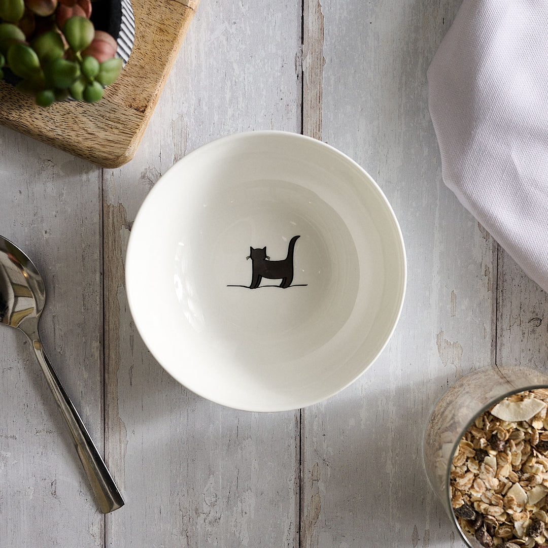 Standing Cat Cereal Bowl