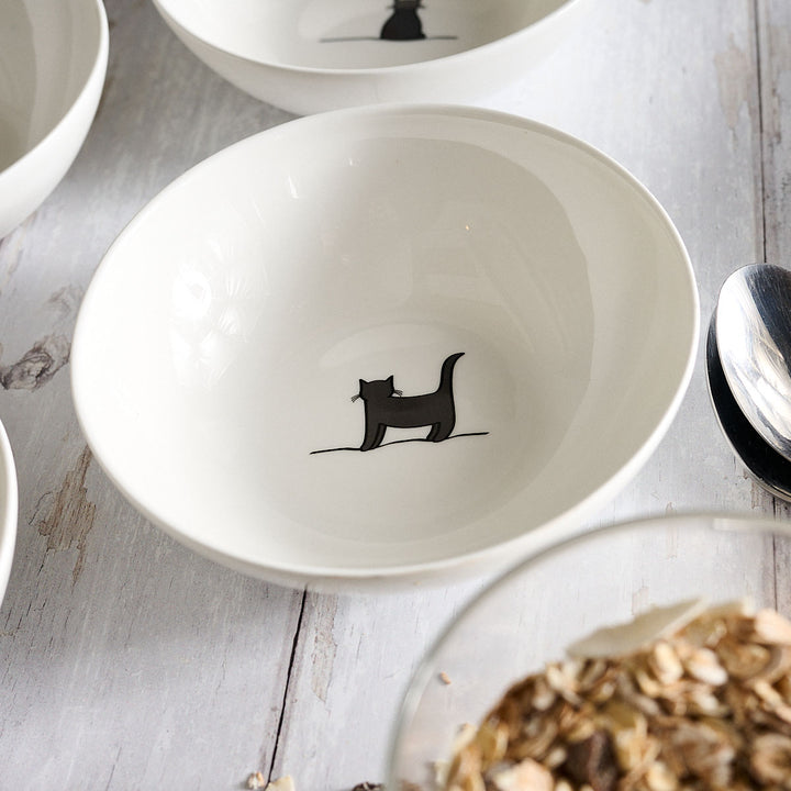 Standing Cat Cereal Bowl