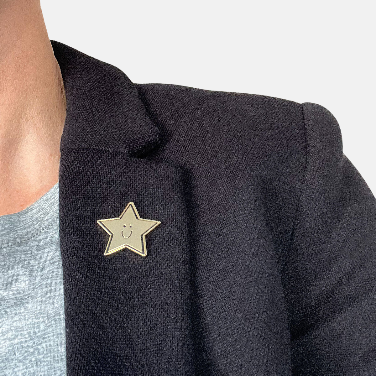 Star Pin on jacket