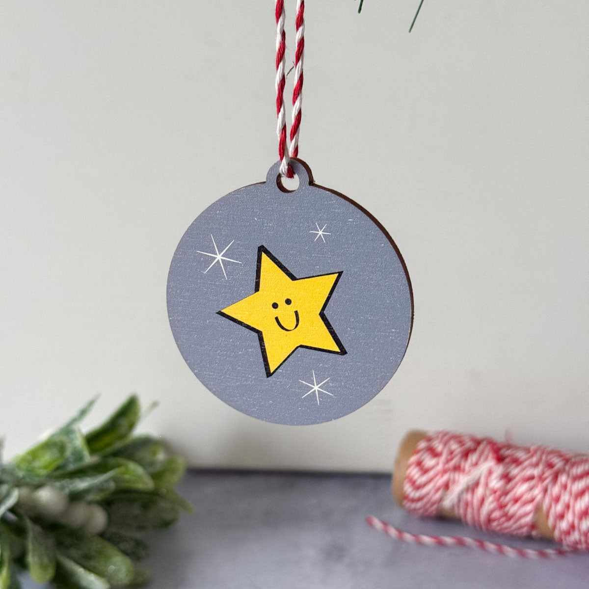 Star Wooden Christmas Decoration