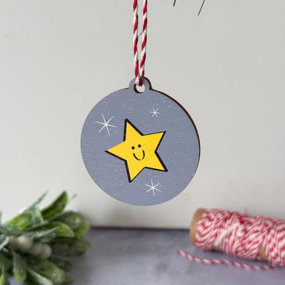 Star Wooden Christmas Decoration