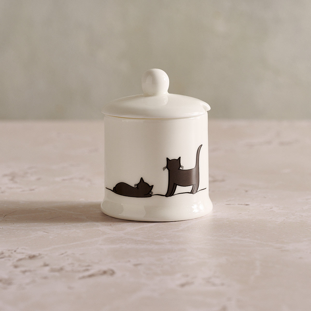 Two More Cats Together Jam Pot, Limited Edition