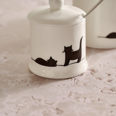 Two More Cats Together Jam Pot, Limited Edition
