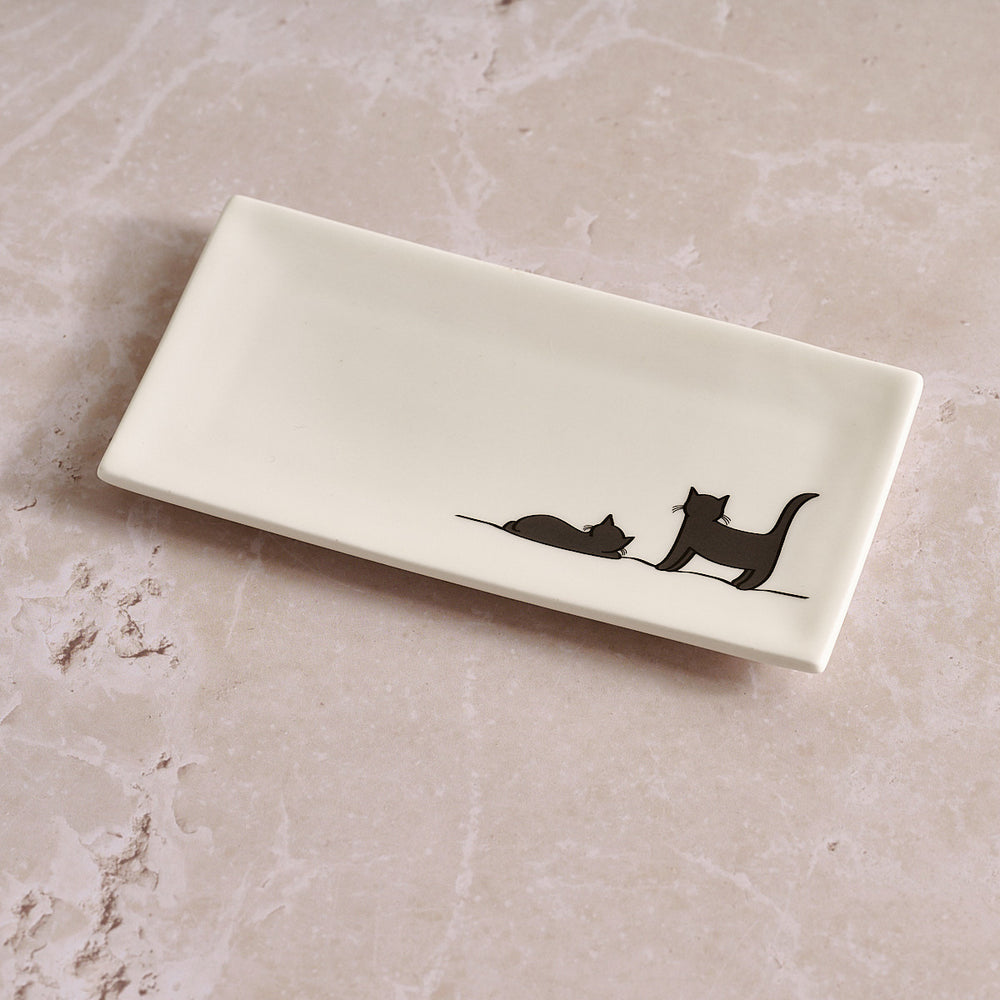 Two More Cats Together Mini Tray