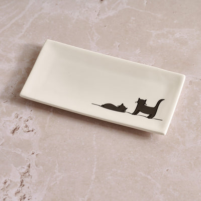 Two More Cats Together Mini Tray