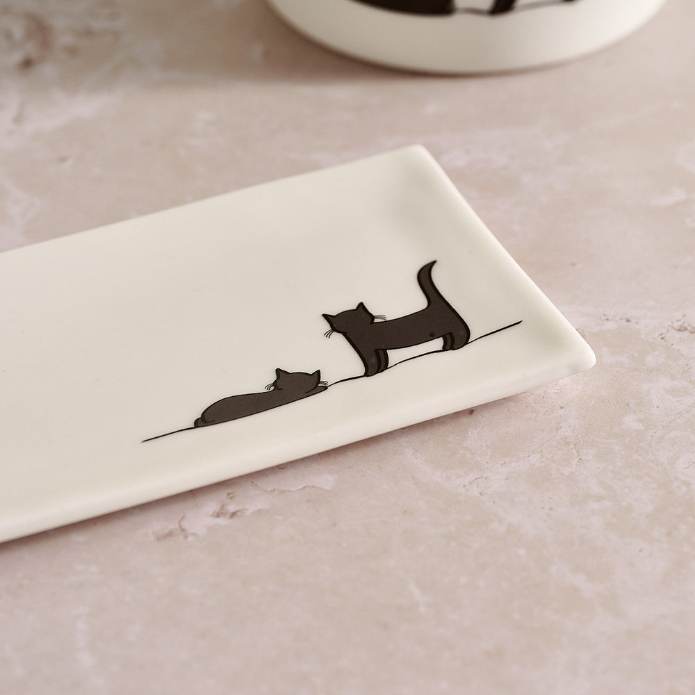 Two More Cats Together Mini Tray