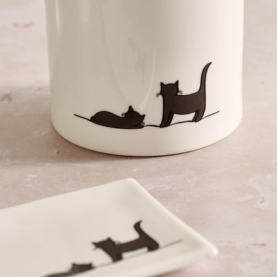 Two More Cats Together Storage Jar, Limited Edition