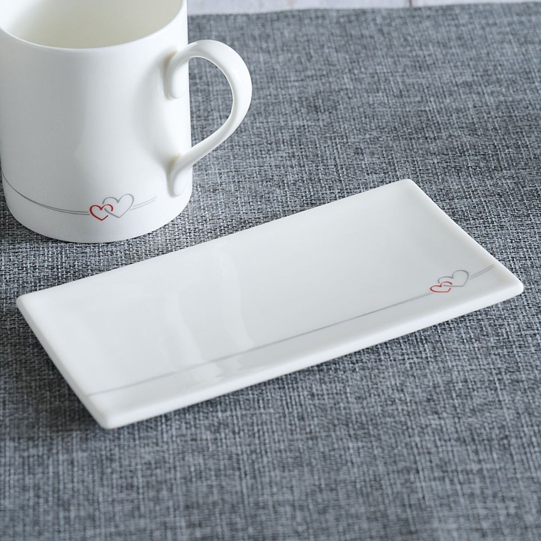 Two Hearts Mini Tray by Jin Designs