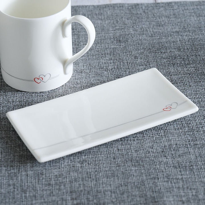 Two Hearts Mini Tray by Jin Designs
