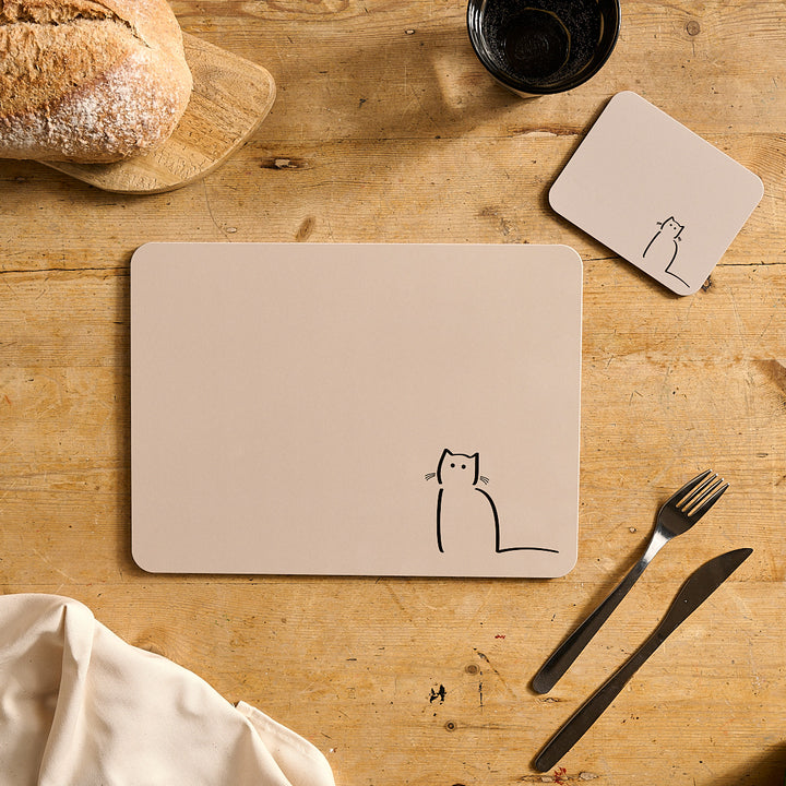 Cat Companions Placemats, Set of Four