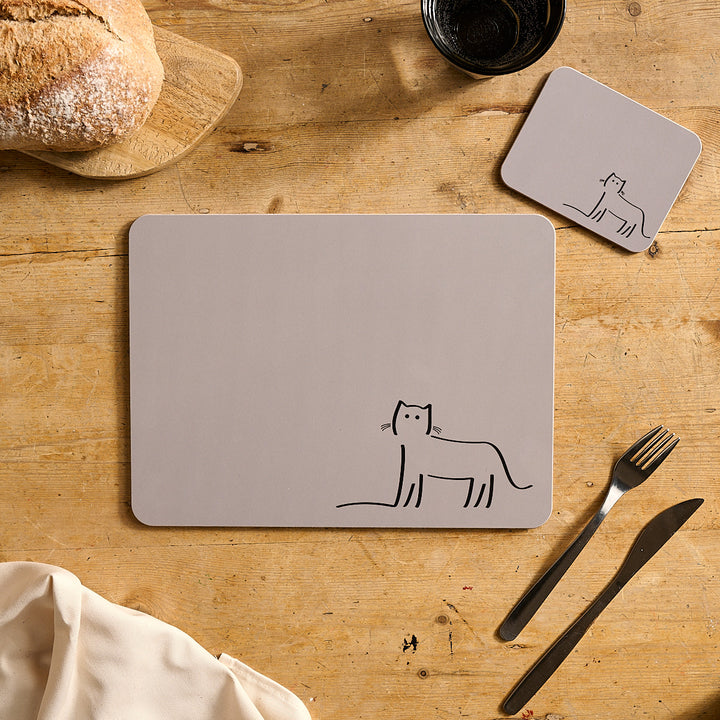 Cat Companions Placemats, Set of Four
