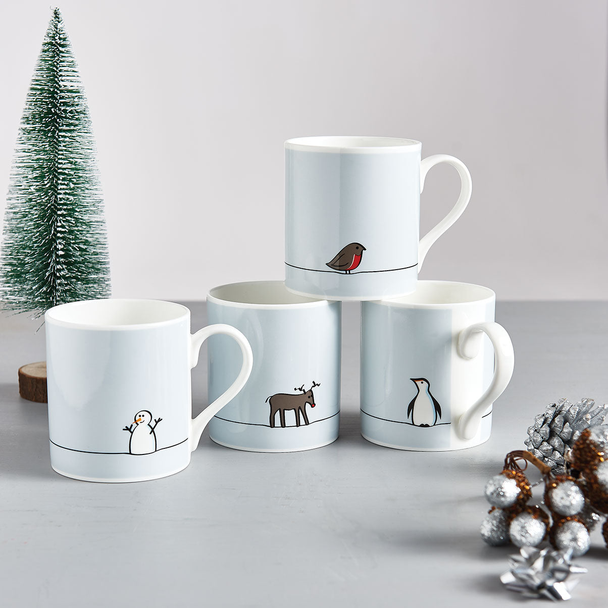 Christmas Mugs by Jin Designs