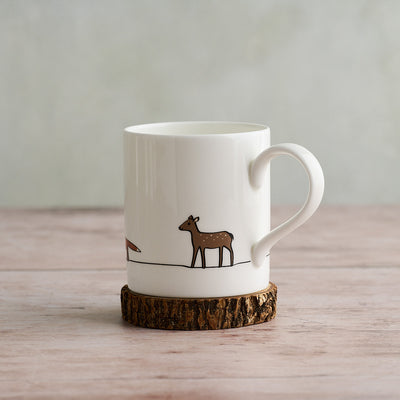 Woodland Collection Large Mug showing Deer
