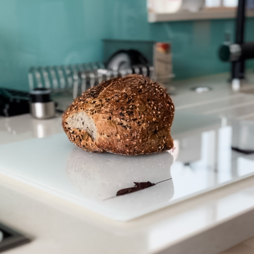 Worktop Saver with Chopped Bread