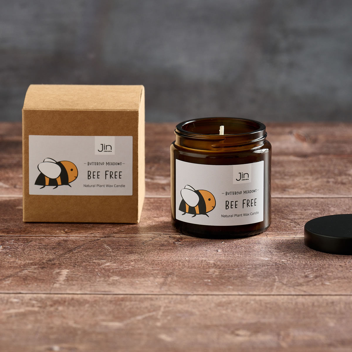Bee Candle - Buttercup Meadows - Bee Free