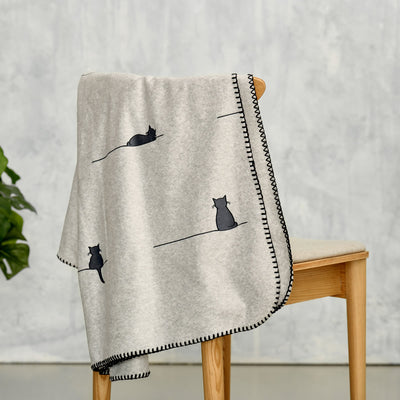 Cat Collection Blanket over chair