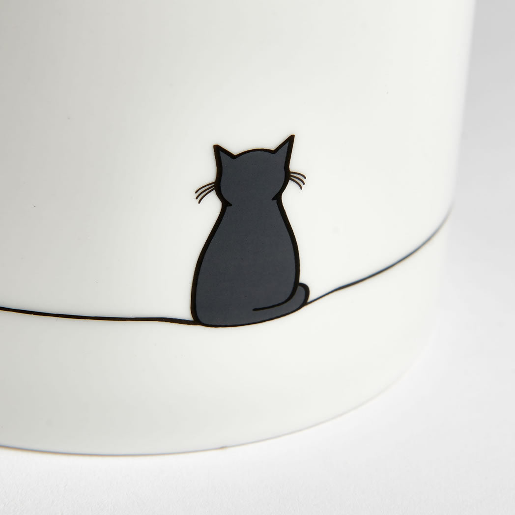 Cat Collection Large Mug close up with Sitting Cat