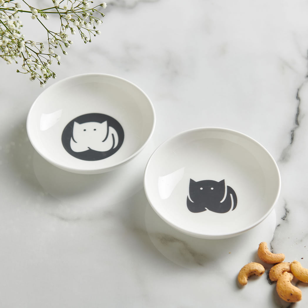 CatLoaf Nibble Dishes, Set of Two